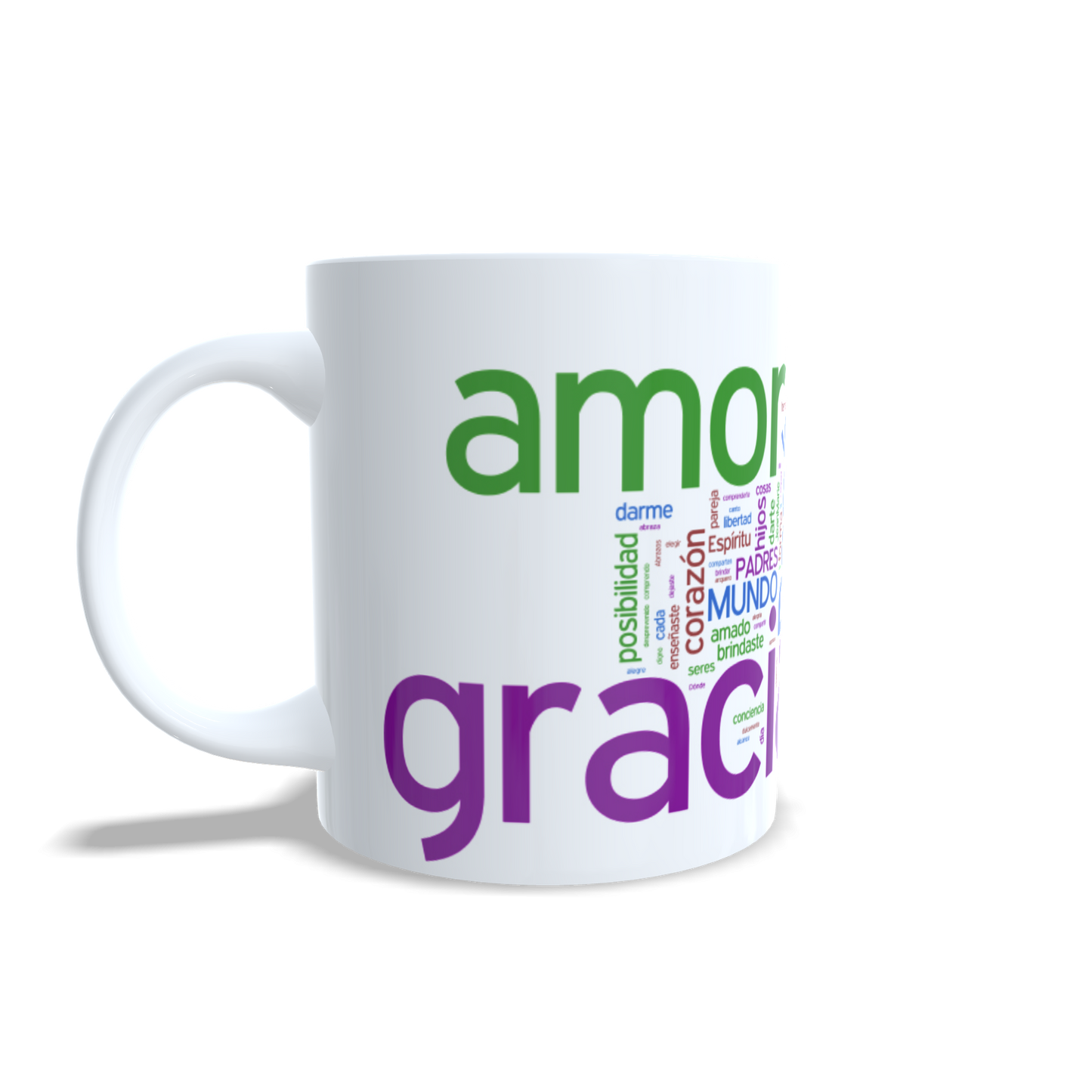 Taza Gracias Papá vista lateral izquierda