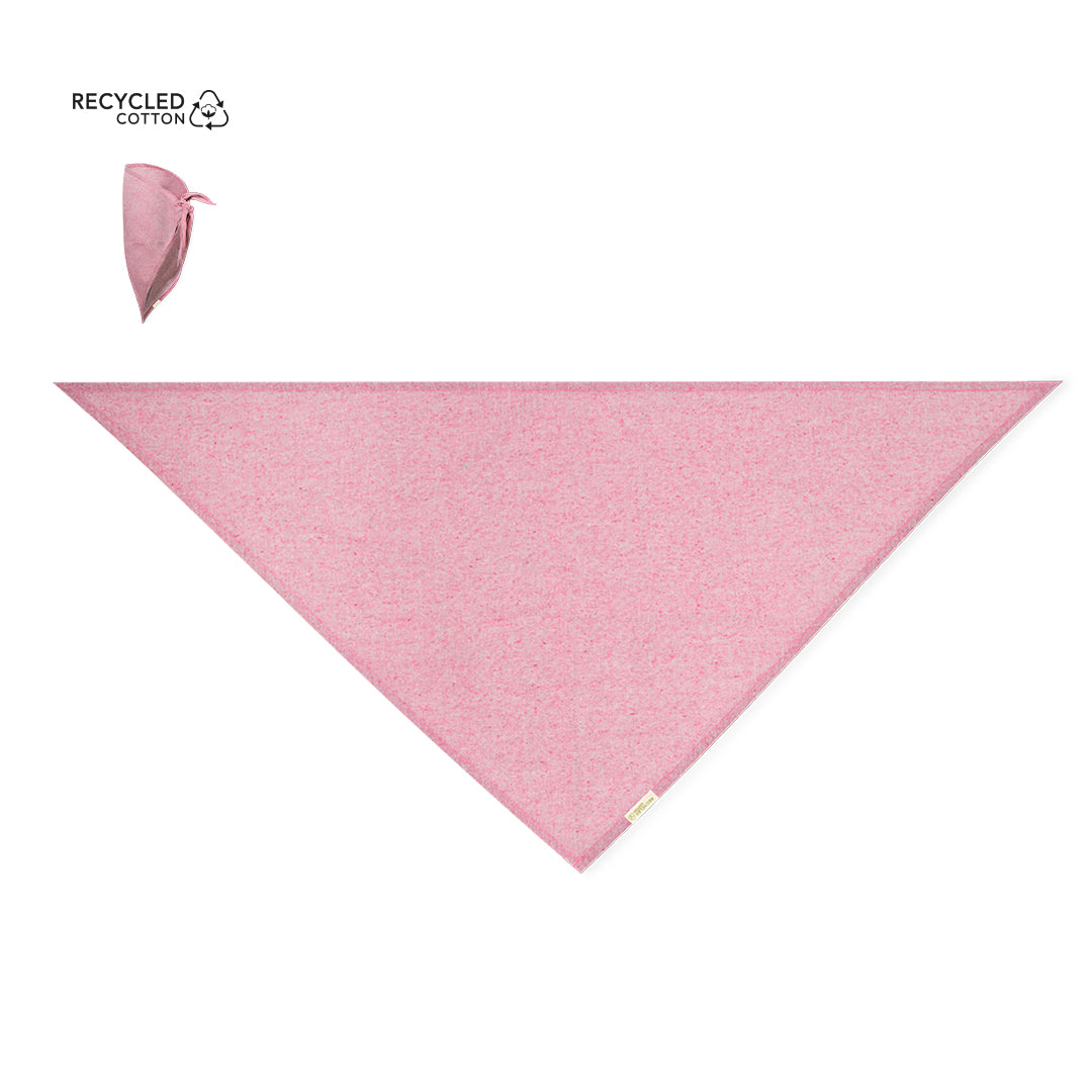Pañoleta triangular algodón reciclado personalizable - vista completa