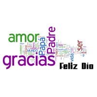 Taza "Feliz Día Padre" Nube de Palabras - Regalo Original y Emotivo