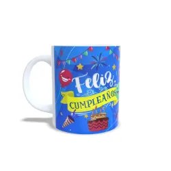Taza "Feliz Cumpleaños" Pizza | Regalo Divertido y Original