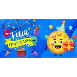Taza "Feliz Cumpleaños" Pizza | Regalo Divertido y Original