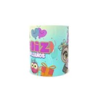 Taza Cumpleaños Búhos | Regalo Infantil/Original