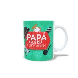 Taza Papá Feliz Dia Te quiero mucho con Foto