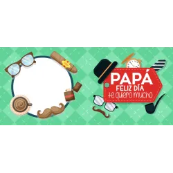 Taza Papá Feliz Dia Te quiero mucho con Foto