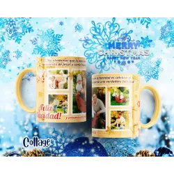 Taza Navidad con tus fotos favoritas 1596