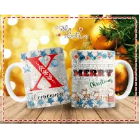 Taza Letra Personalizada Nombre «Merry Christmas»