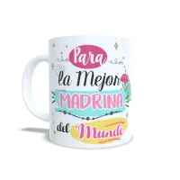 Taza "Para La Mejor Madrina Del Mundo" | Regalo Bautizo