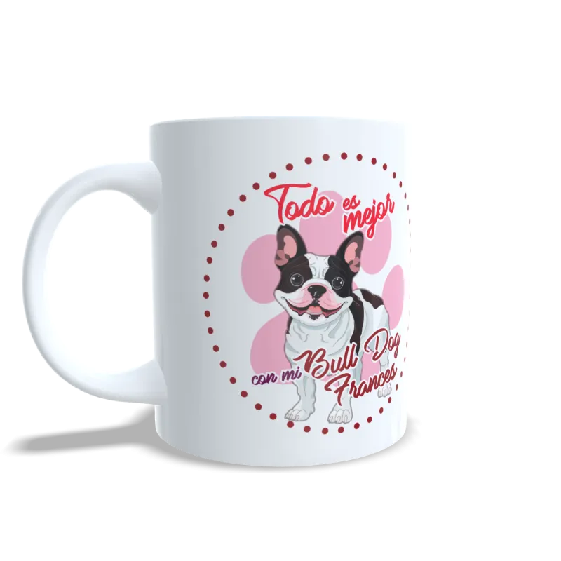 Taza Bull dog frances