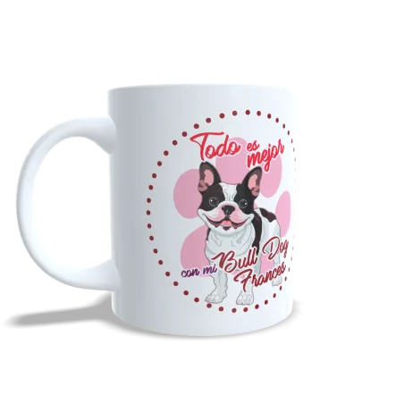 Taza Bull dog frances