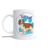 Taza "Todo es Mejor con mi Cocker" - Regalo Encantador