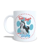 Taza "Todo es Mejor con mi Husky" - Regalo Épico Amantes de Huskies