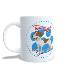Taza "Todo es Mejor con mi Jack Russell" - Regalo Energético para Fans