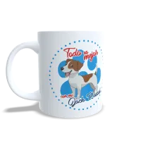 Taza "Todo es Mejor con mi Jack Russell" - Regalo Energético para Fans