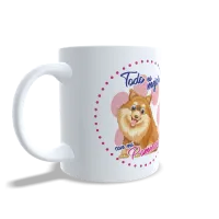 Taza "Todo es Mejor con mi Pomerania"-Regalo Adorable