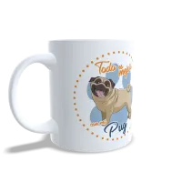 Taza "Todo es Mejor con mi Pug" - Regalo Adorable para Amantes de Pugs