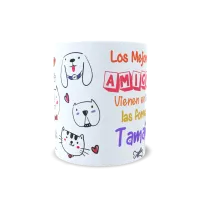 Taza "Los Mejores Amigos Vienen en Todas Formas y Tamaños"