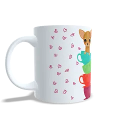 Taza "Amo a Mi Perro con Sus Pulgas y Defectos" | Humor Canino