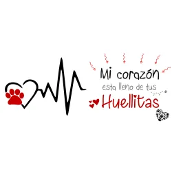 Taza "Mi Corazón Lleno de Huellitas" | Regalo Mascotas