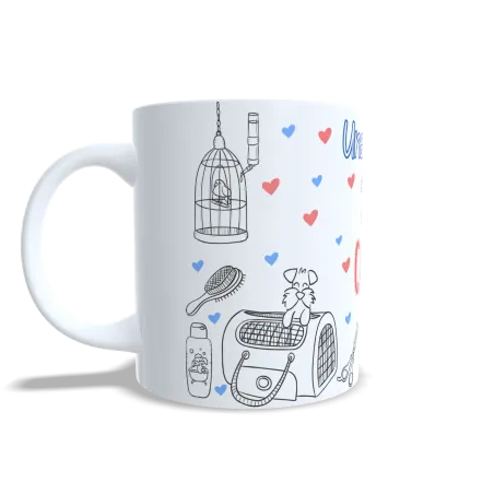 Taza "Una Mascota Deja Huella en Tu Corazón" | Regalo Animales