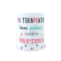 Taza "Mi Terapeuta Tiene Patitas" | Regalo Mascotas Original