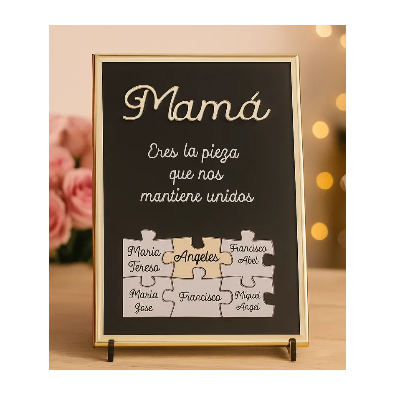 Cuadro Puzzle Metacrilato 20x30 | Nombres Personalizados Cuadro Puzzle Metacrilato 20x30 | Nombres Personalizados