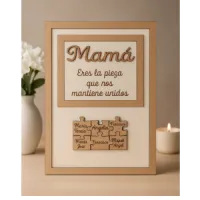 Cuadro Puzzle Madera 15x20 | Personalizado con Nombres