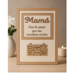 Cuadro Puzzle Madera 20x30 | Personalizado con Nombres