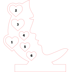 Regalo para Mamá: Silueta Personalizada con Nombres