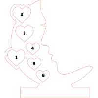 Regalo para Mamá: Silueta Personalizada con Nombres