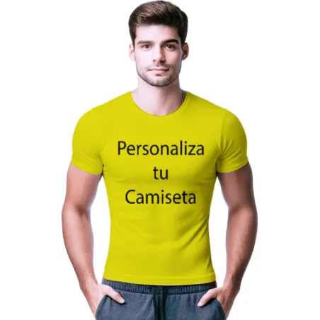 Camiseta Amarillo Flúor Transpirable | Secado Rápido
