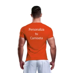 Camiseta Naranja Flúor Transpirable | Secado Rápido