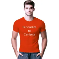 Camiseta Naranja Flúor Transpirable | Secado Rápido