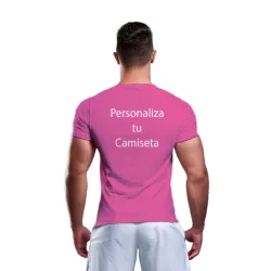 Camiseta Rosa Flúor Transpirable | Secado Rápido