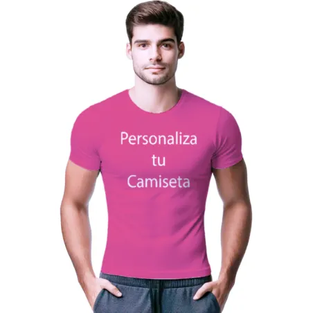 Camiseta Rosa Flúor Transpirable | Secado Rápido