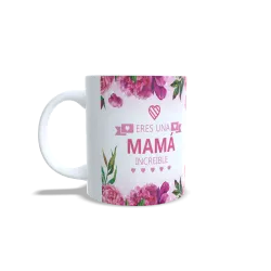 Taza "Mama Incansable" Floral | Regalo Exclusivo para Mamás