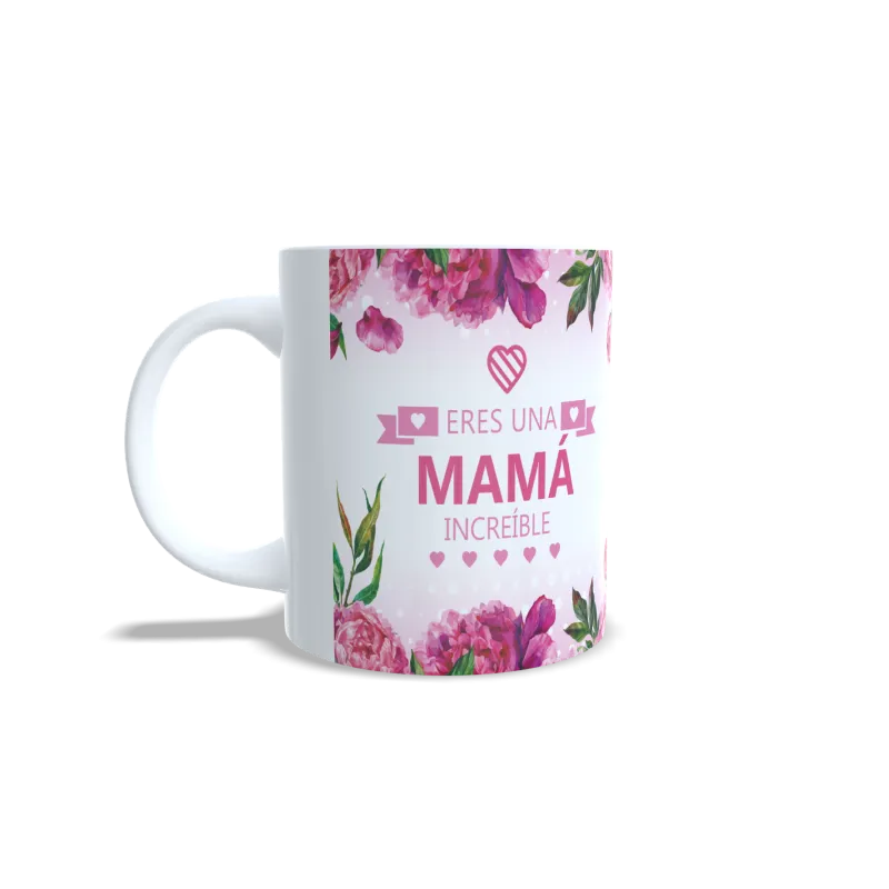 Taza "Mama Incansable" Floral | Regalo Exclusivo para Mamás Taza "Mama Incansable" Floral | Regalo Exclusivo para Mamás