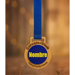 Medallas Reconocimiento|Colegio,Club,Graduación|Madera/Metacrilato