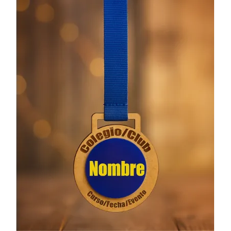 Medallas Reconocimiento|Colegio,Club,Graduación|Madera/Metacrilato
