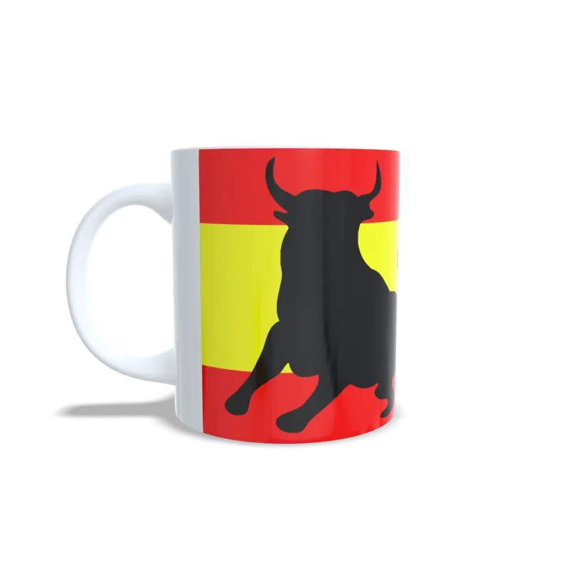 Taza Personalizada Toro & Bandera España | Regalo Original