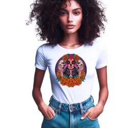 Camiseta "Espíritu Catrina Vibrante" | Arte y Color