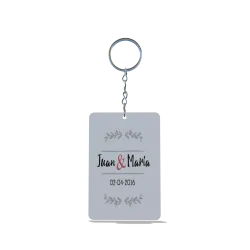 Llavero Sublimable Personalizado Rectangular - Crea tu Diseño Único