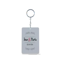 Llavero Sublimable Personalizado Rectangular - Crea tu Diseño Único