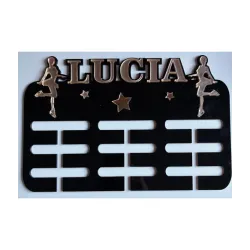 Medallero Patinadora Personalizado con Nombre | Metacrilato Colores