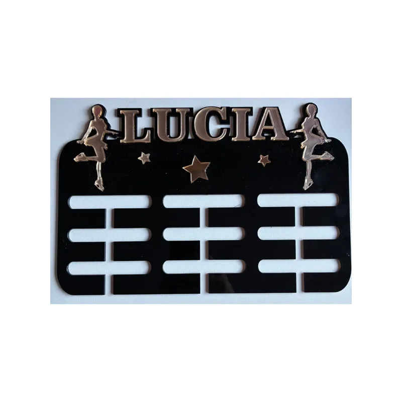 Medallero Patinadora Personalizado con Nombre | Metacrilato Colores