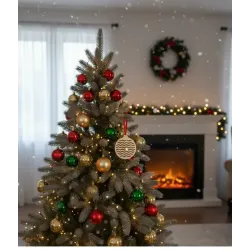 Adorno Navidad Madera Olas