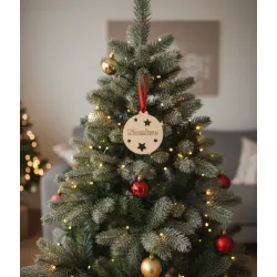 Adorno de Navidad Estrellas y Nombre