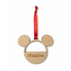 Adorno Navidad Madera Foto y Nombre