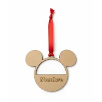 Adorno Navidad Madera Foto y Nombre