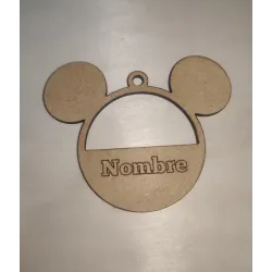 Adorno Navidad Madera Foto y Nombre