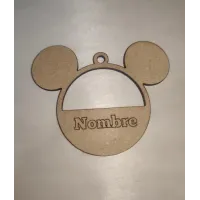 Adorno Navidad Madera Foto y Nombre